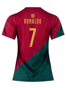 Billige Portugal Cristiano Ronaldo #7 Hjemmedrakt Dame VM 2022 Kortermet